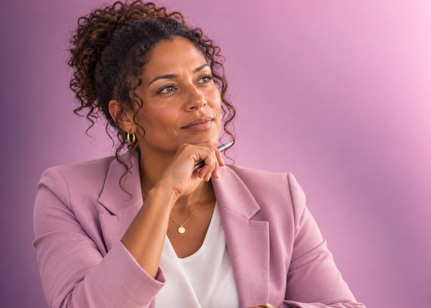 Portrait of Michelle, the health organisation persona